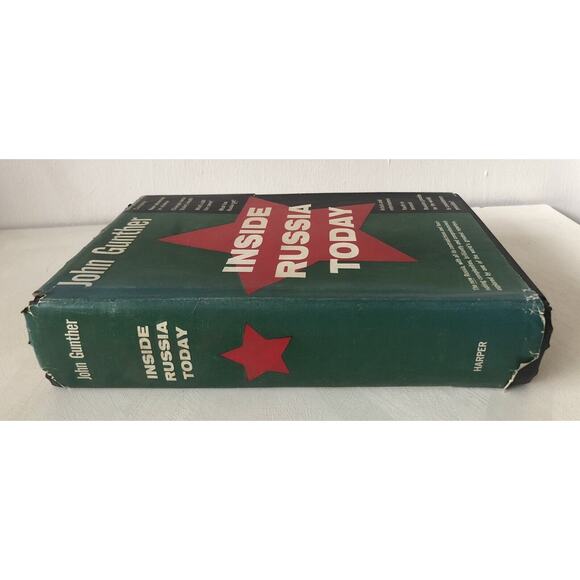 Vintage 1958 Inside Russia Today Communist USSR Stalin Khrushchev HC Dust Jacket - Picture 3 of 12
